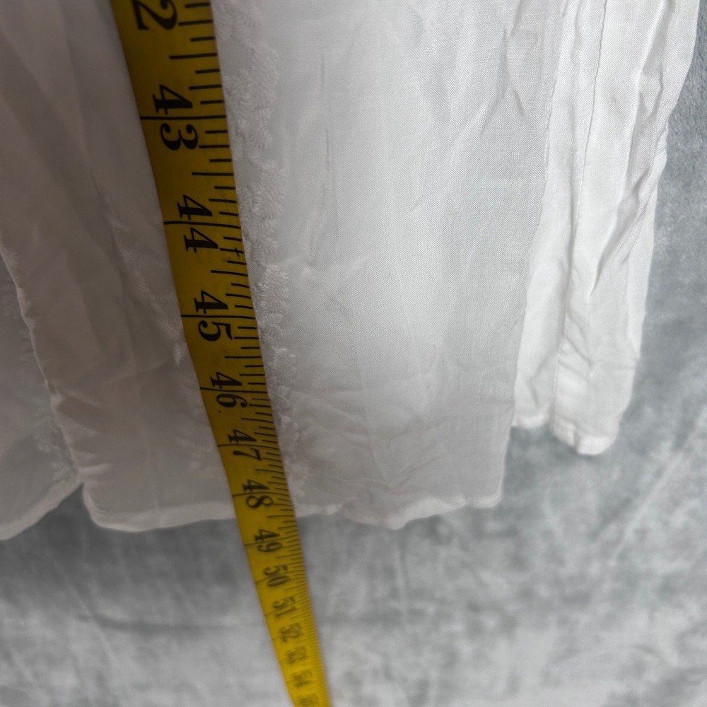 Torrid Boho Women Maxi Dress White Puff Sleeve Button Front  2X 18-20 NWT - Picture 5 of 10